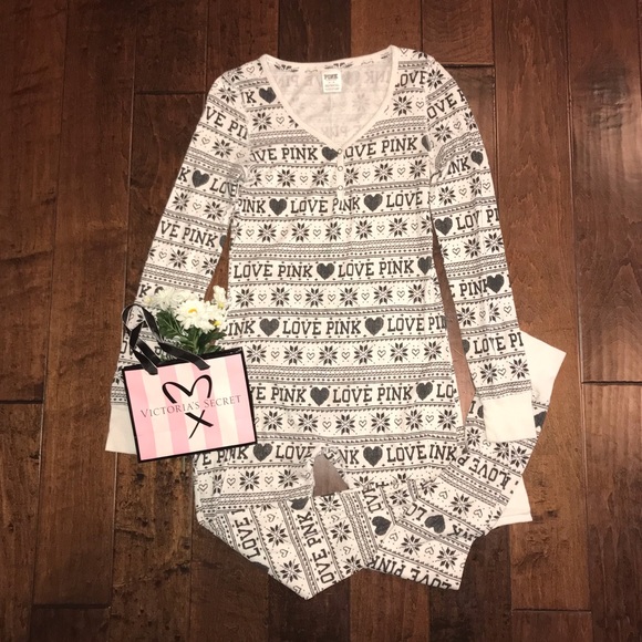 Victoria’s Secret Pink Onesie Onesi Jumper Romper - Picture 2 of 8